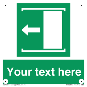 Custom Slide to Open Sign